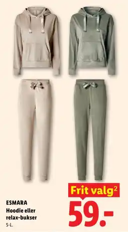 Lidl Esmara Hoodie eller relax-bukser tilbud