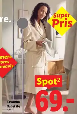 Lidl Livarno Badekåbe tilbud