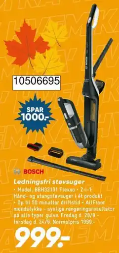 Bilka Bosch Ledningsfri støvsuger tilbud