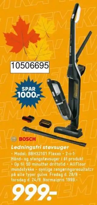 Bilka Bosch Ledningsfri støvsuger tilbud