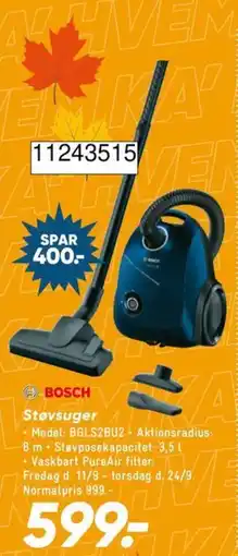 Bilka Bosch Støvsuger tilbud