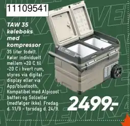 Bilka Taw 35 køleboks med kompressor tilbud