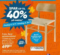 Bilka Bilka Nord spisebordsstol tilbud