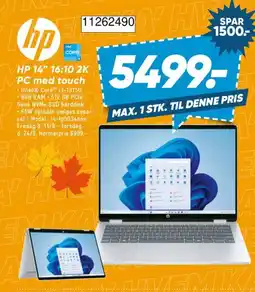 Bilka Hp 14 16:10 2k pc med touch tilbud