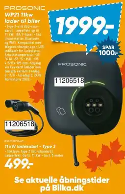 Bilka Prosonic WP21 11kw lader til biler tilbud