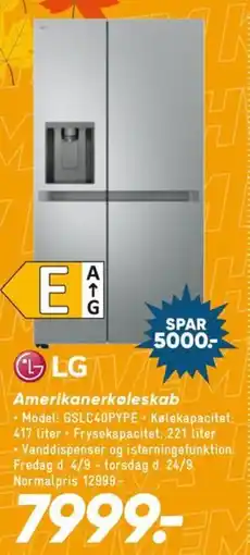Bilka LG Amerikanerkøleskab tilbud
