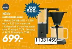 Bilka Wilfa kaffemaskine tilbud