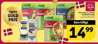 Knorr pasta- el. risretter el. Hellmanns mayo