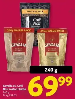 Løvbjerg Gevalia el. Café Noir instant kaffe tilbud