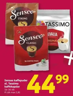 Løvbjerg Senseo kaffepuder el. Tassimo kaffekapsler tilbud