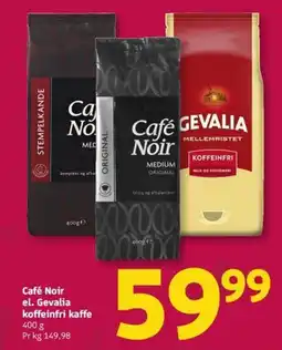 Løvbjerg Café Noir el. Gevalia koffeinfri kaffe tilbud