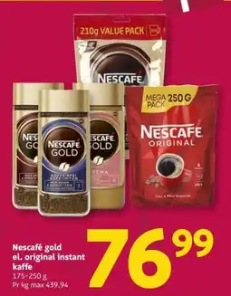 Løvbjerg Nescafe gold el. original instant kaffe tilbud