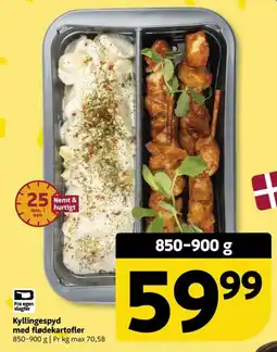 Løvbjerg Kyllingespyd med flødekartofler tilbud