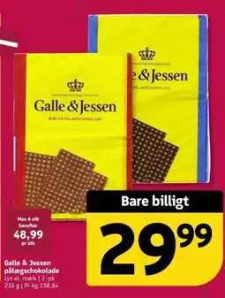 Løvbjerg Galle & Jessen pålægsschokolade tilbud