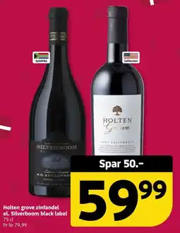 Løvbjerg Holten grove zinfandel el. Silverboom black label tilbud