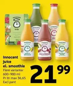 Løvbjerg Innocent juice el. smoothie tilbud