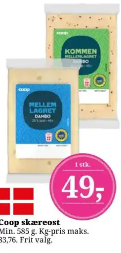 Dagli'Brugsen Coop skæreost tilbud