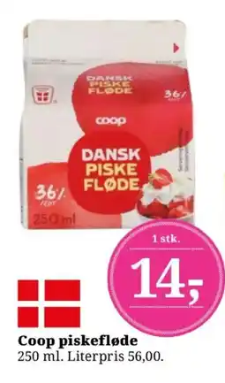 Dagli'Brugsen Coop piskefløde tilbud