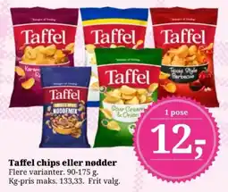 Dagli'Brugsen Taffel chips eller nødder tilbud