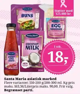 Dagli'Brugsen Santa Maria asiatisk marked tilbud