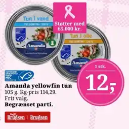 Dagli'Brugsen Amanda yellowfin tun tilbud