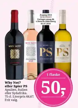 Dagli'Brugsen Why Not? eller Spier PS tilbud