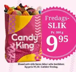 Dagli'Brugsen Candy King Fredags-Slik tilbud
