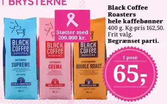 Black Coffee Roasters hele kaffeboer