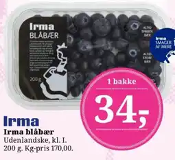 Dagli'Brugsen Irma blåbær tilbud