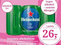 Dagli'Brugsen Heineken alkoholfri øl tilbud