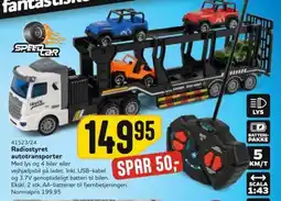 Buddy Leg Radiostyret autotransporter tilbud