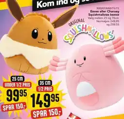 Buddy Leg Eevee eller Chansey Squishmallows bamse tilbud