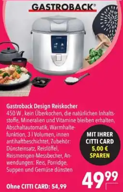 Citti Gastroback Design Reiskocher tilbud