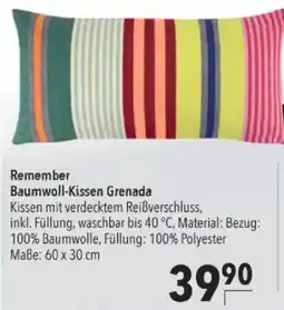 Citti Remember Baumwoll-Kissen Grenada tilbud