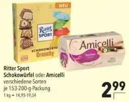 Citti Ritter Sport Schokowürfel oder Amicelli tilbud