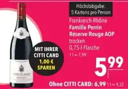 Citti Familie Perrin Reserve Rouge AOP tilbud