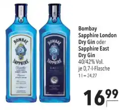 Citti Bombay Sapphire Dry Gin oder Sapphire East Dry Gin tilbud