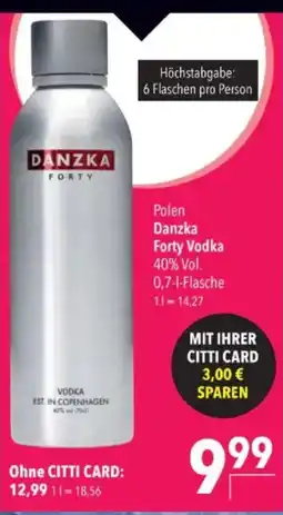 Citti Danzka Forty Vodka tilbud