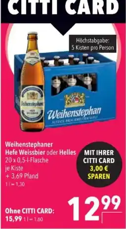 Citti Weihenstephaner Hefe Weissbier oder Helles tilbud