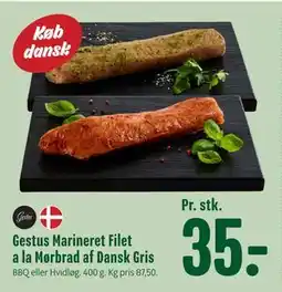 Min Købmand Gestus Marineret Filet a la Mørbrad af Dansk Gris tilbud