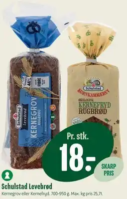 Min Købmand Schulstad Levebrød tilbud