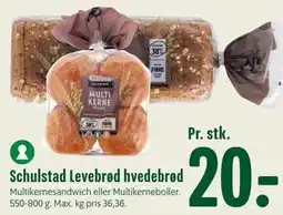Min Købmand Schulstad Levebrød hvedebrød tilbud