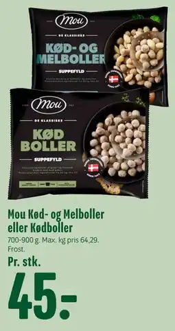 Min Købmand Mou Kød- og Melboller eller Kødboller tilbud