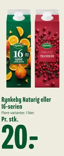 Min Købmand Rynkeby Naturig eller 16-serien tilbud