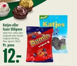 Min Købmand Katjes eller Fazer Slikpose tilbud