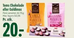 Min Købmand Toms Chokolade eller Guldknas tilbud
