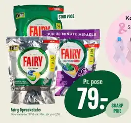 Min Købmand Fairy Opvasketabs tilbud