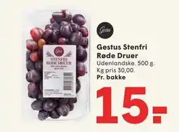 SPAR Gestus Stenfri Røde Druer tilbud
