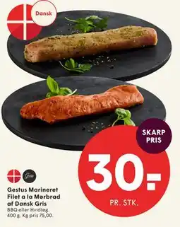 SPAR Gestus Marineret Filet a la Mørbrad af Dansk Gris tilbud