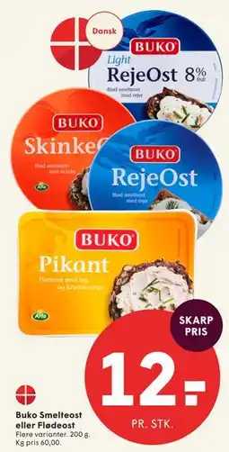 SPAR Buko Smelteost eller Flødeost tilbud